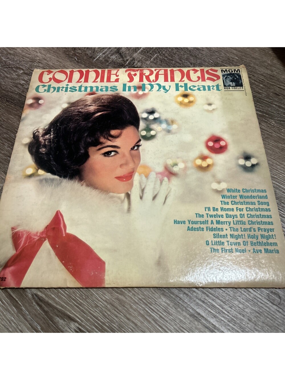 CONNIE FRANCIS 💚 CHRISTMAS IN MY HEART Vinyl LP Classic Holiday Record Album EX